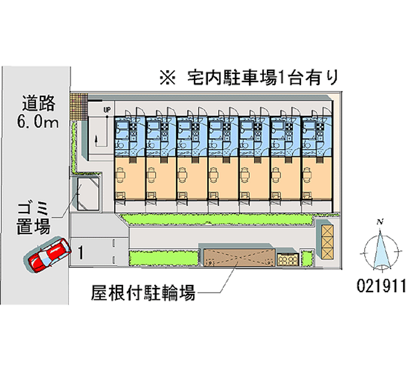 レオパレスハウスｓｈｉｍａ 区画図