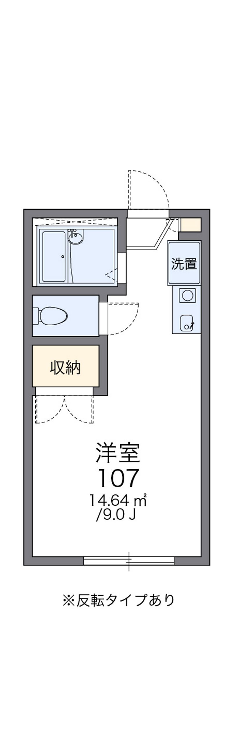 レオパレスプルニエⅡ 間取図