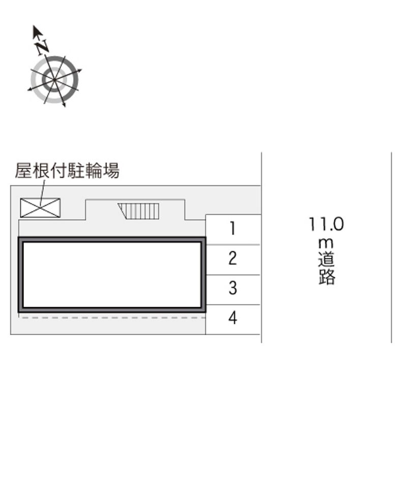 レオパレスひまわりハイツ 配置図