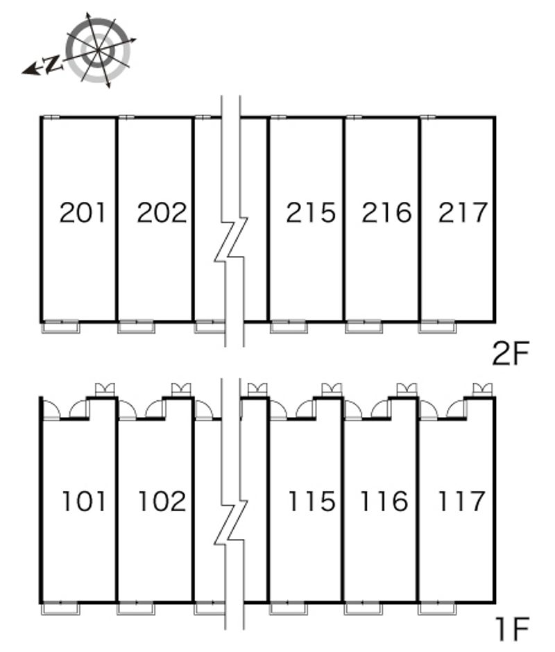 レオパレスワンダーランド　Ⅲ 間取配置図