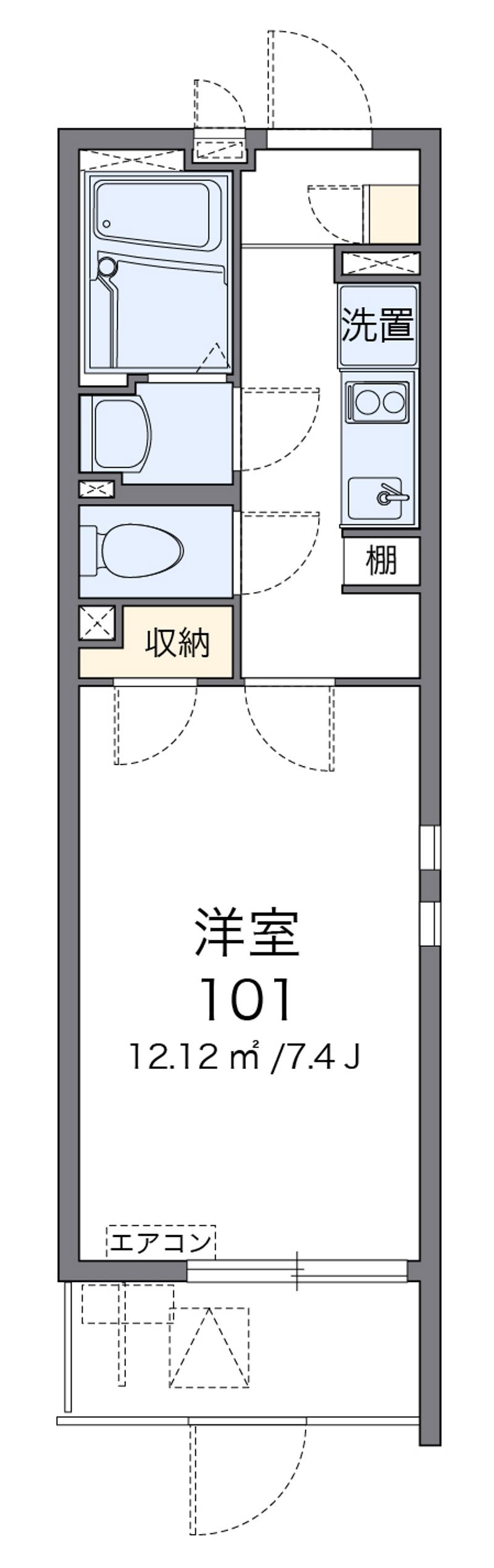 クレイノベルフルール 間取図