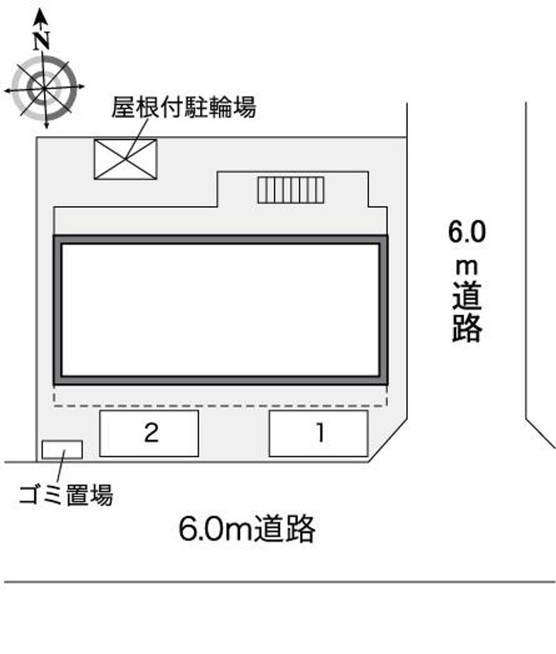 レオパレスマ　メゾンⅡ 配置図