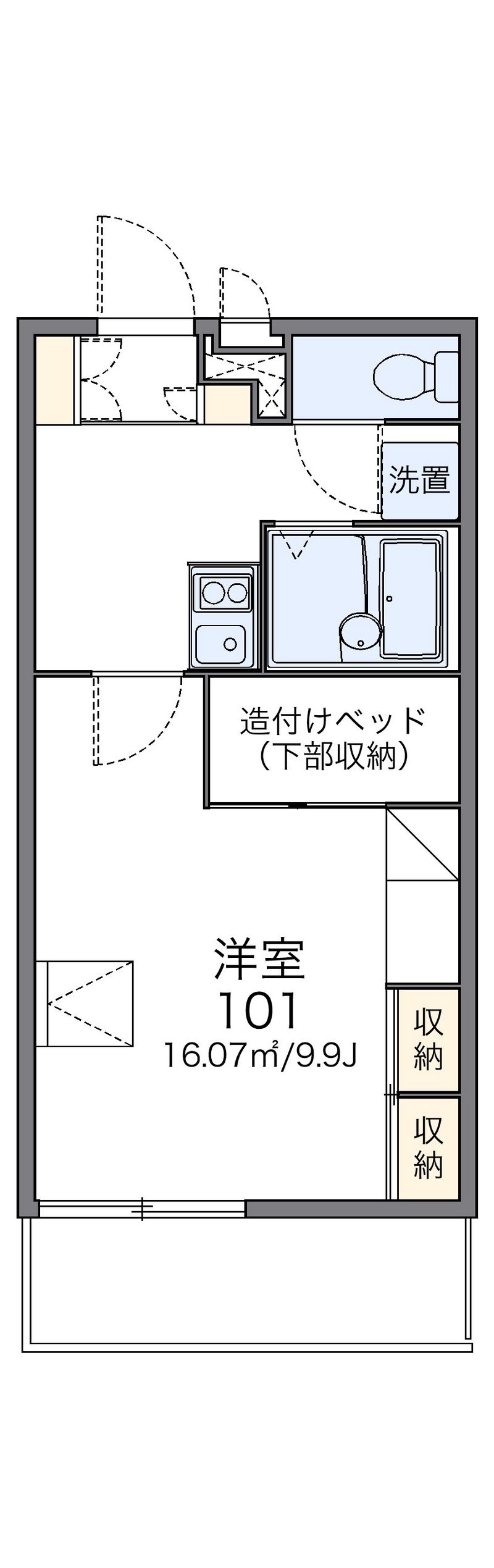 レオパレスはるかぜ 間取図