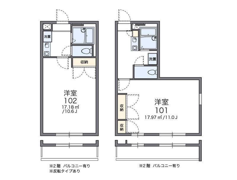 レオパレスＪ・Ｙ・セブン 間取図