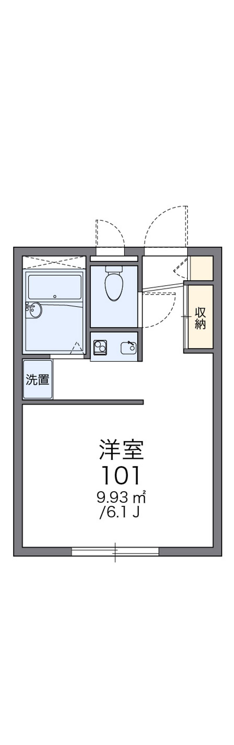 レオパレスサークルヒル 間取図