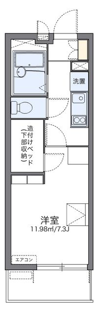 レオパレスクレストタウンＡ 間取り図