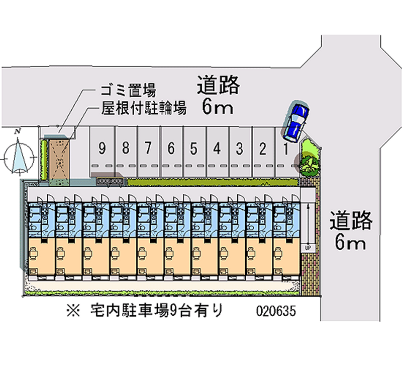 レオパレスさくらⅠ 月極駐車場