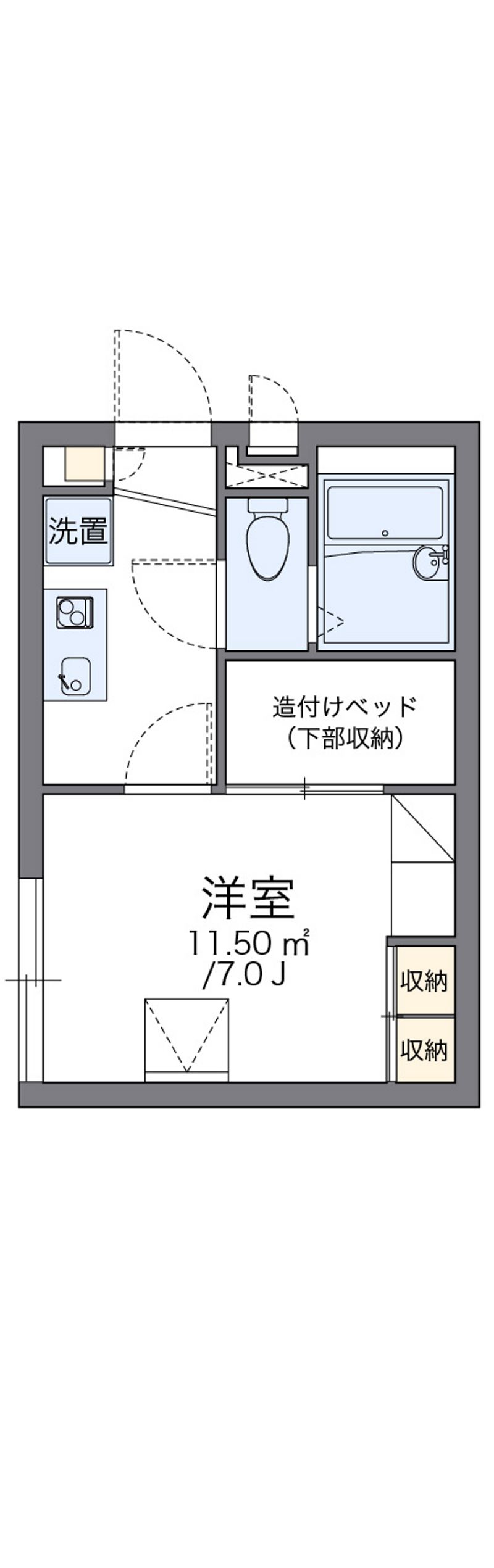 レオパレス錦 間取図