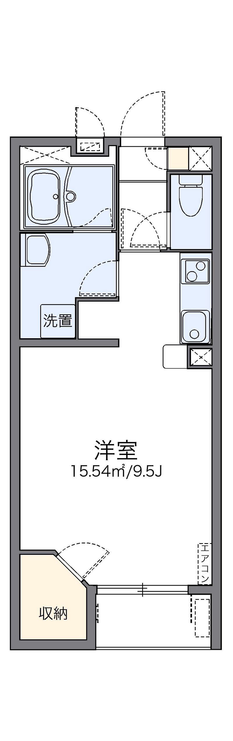 レオネクストリバーサイド柏原 間取図