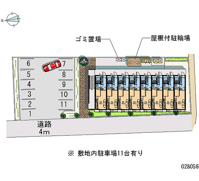 レオパレス八幡 月極駐車場