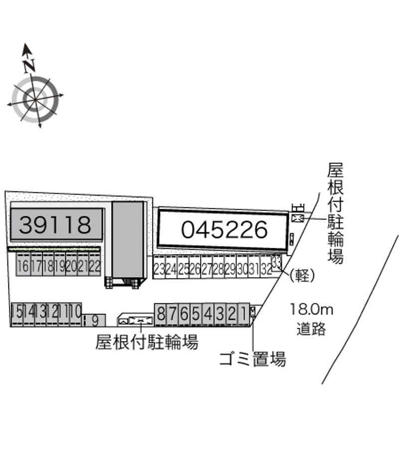 レオパレスバイアサウラ 配置図