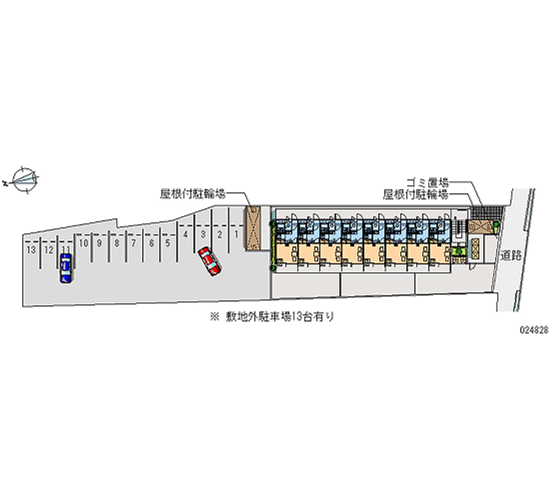 24828 bãi đậu xe hàng tháng