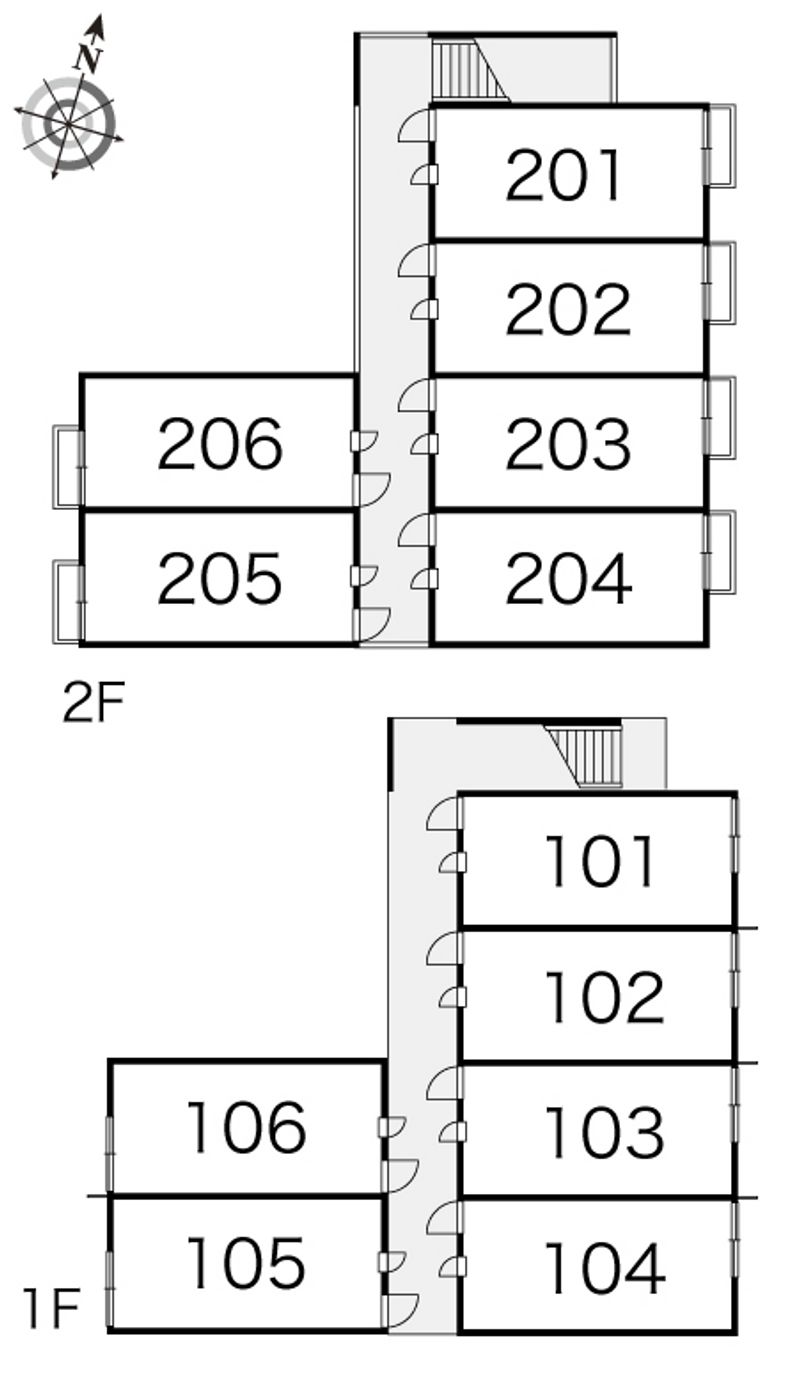 レオパレスサンハイム 間取配置図