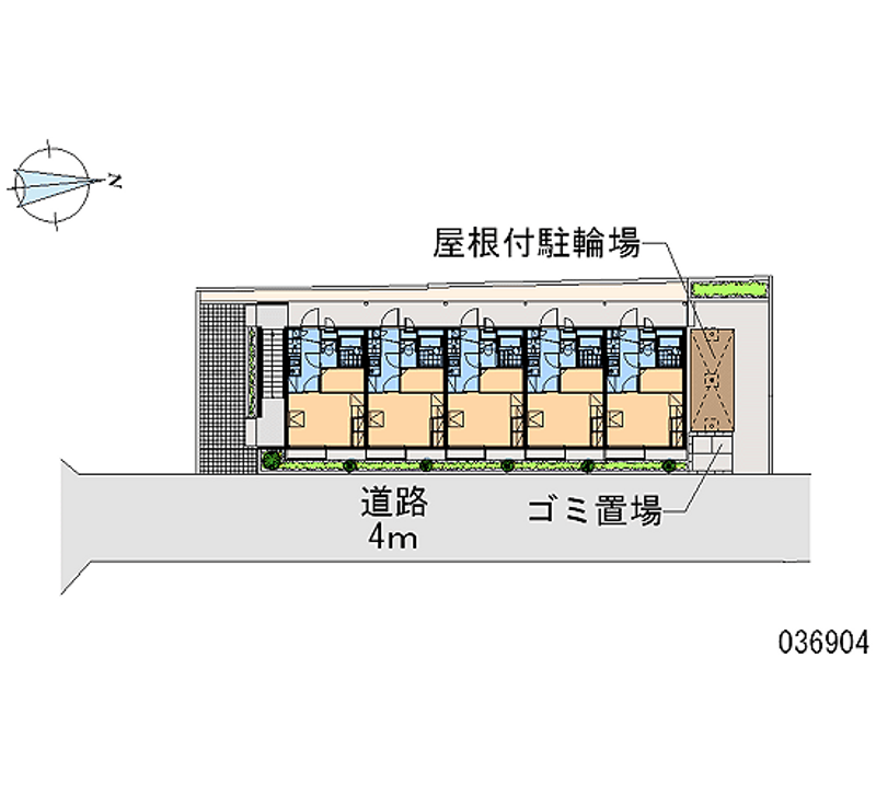 レオパレスマルベリー　Ｋ 区画図