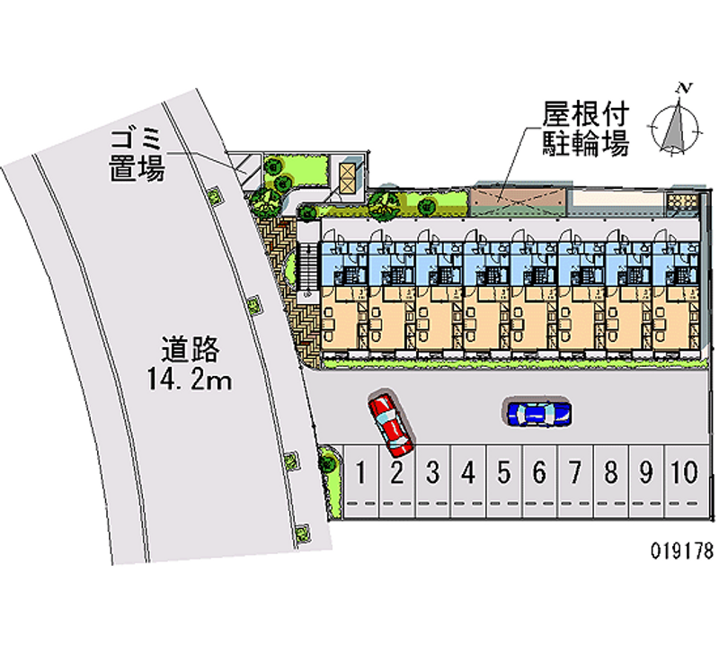 レオパレス摩耶 月極駐車場