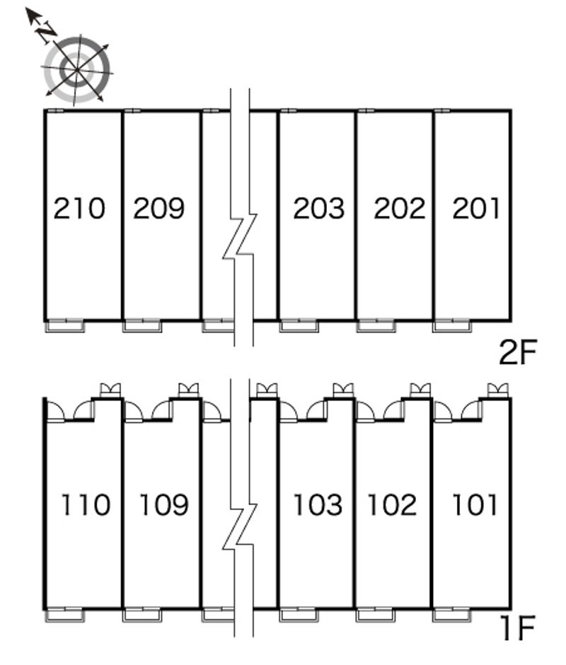 レオパレスメゾン　神馬　Ⅰ 間取配置図