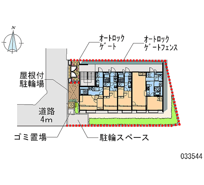 レオパレス喜連北 区画図