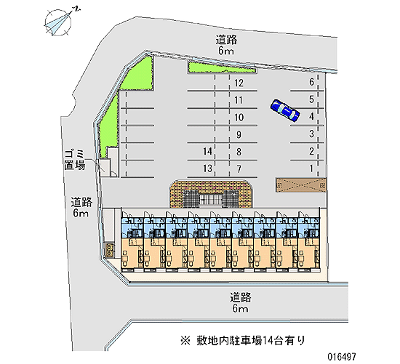 レオパレスラ・ネージュ 月極駐車場