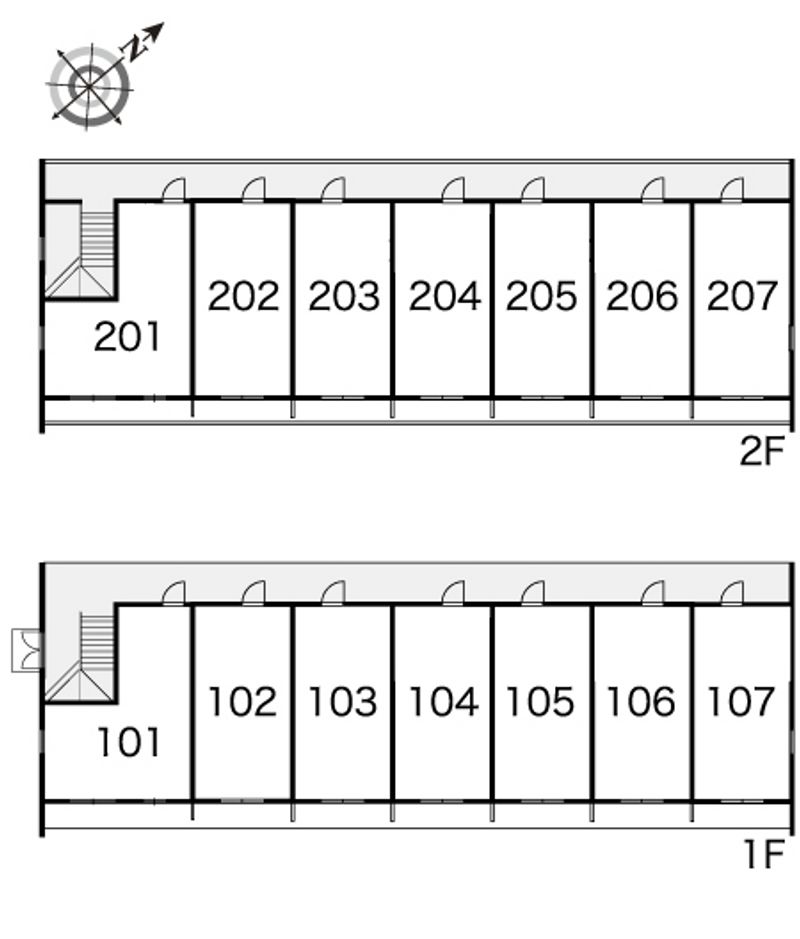 レオパレスパストラル 間取り配置図