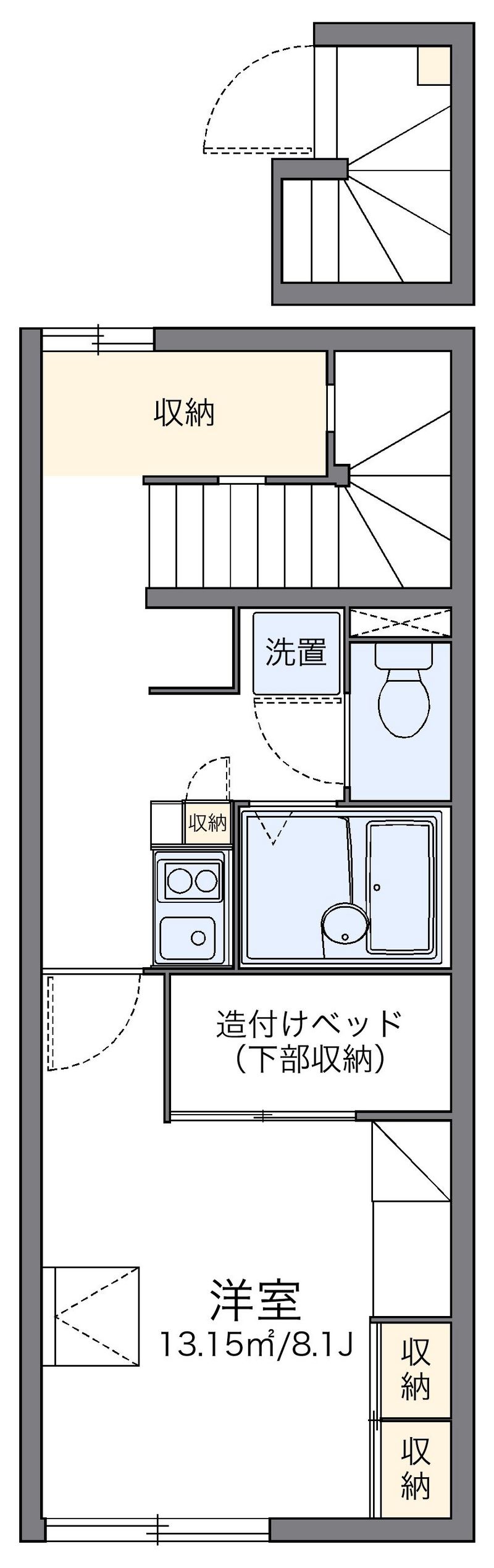 レオパレスエヴァンス 間取図