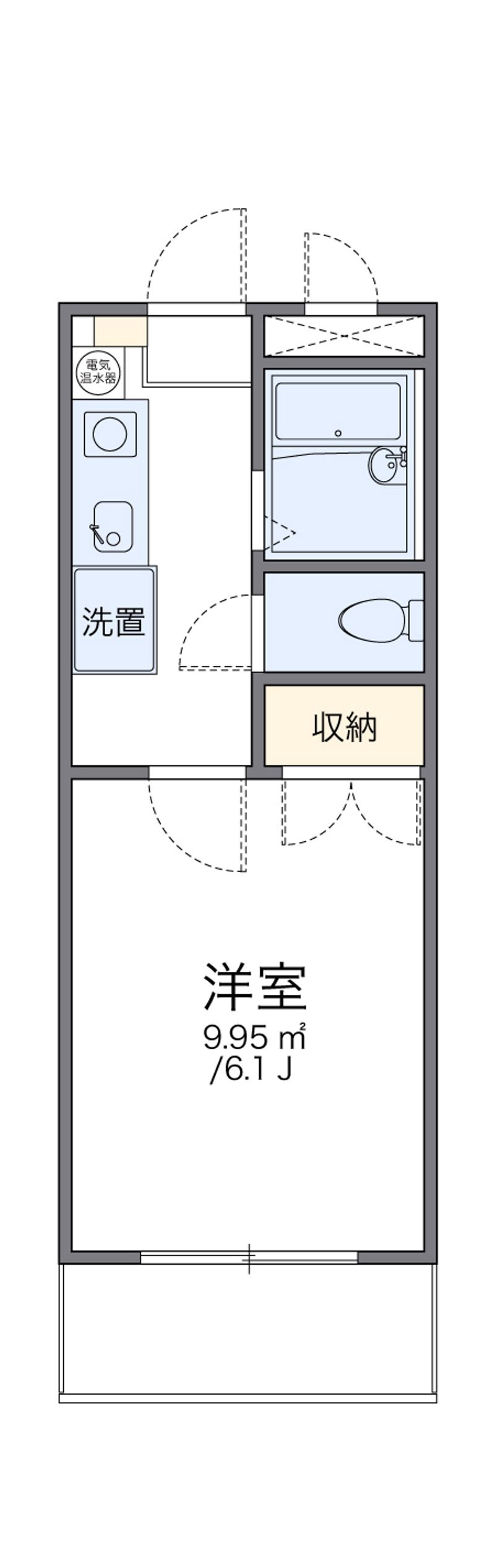 レオパレス川手町Ｂ 間取図