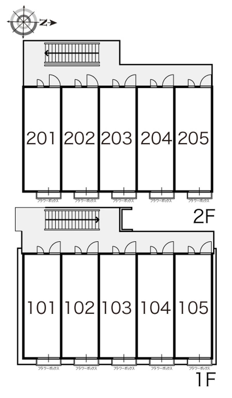 レオパレス千ーＳＥＮーⅡ 間取り配置図
