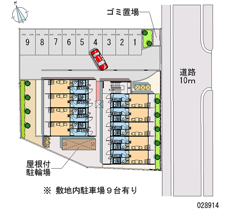 レオパレスケイ 月極駐車場