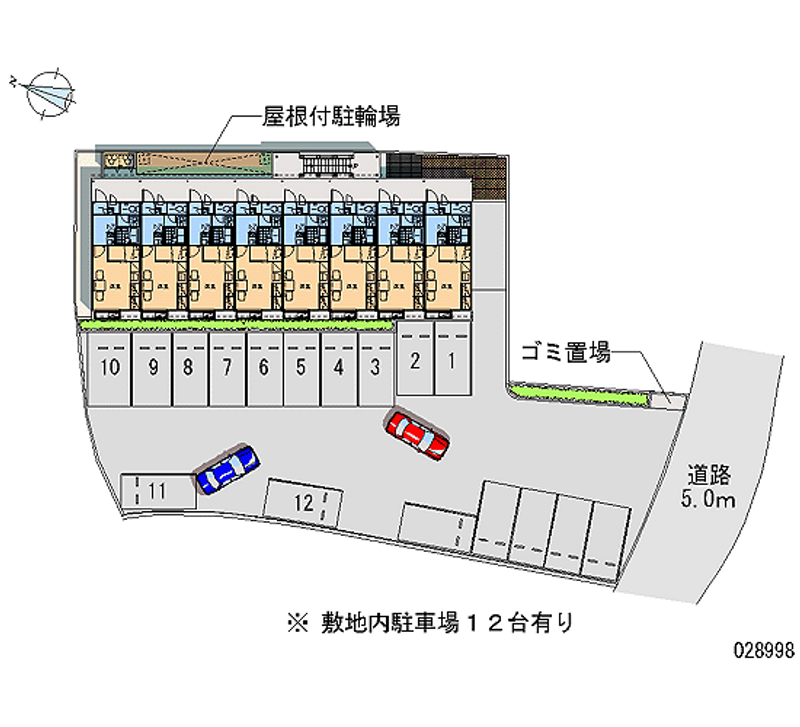 レオパレスハーレー　モリ 月極駐車場