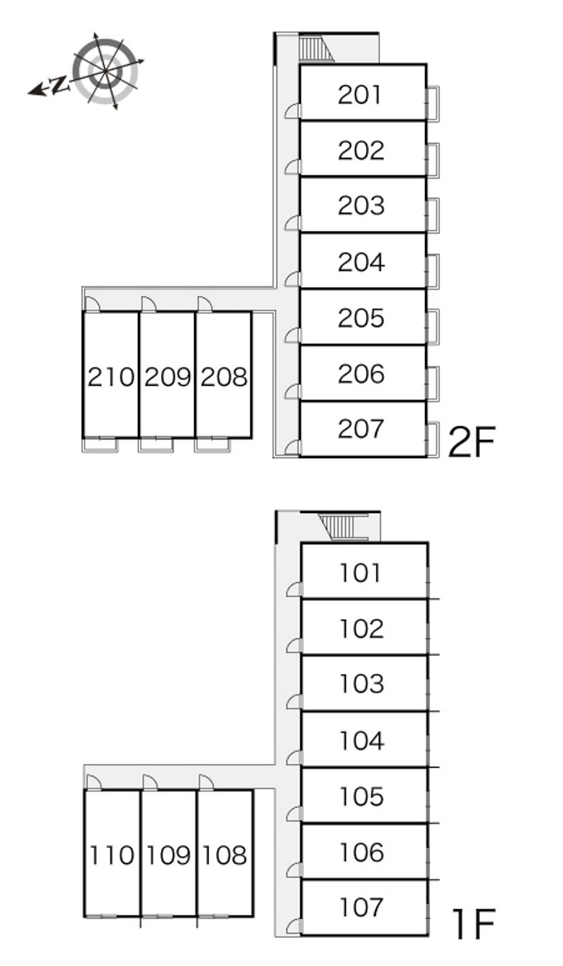 レオパレスラブリー 間取配置図