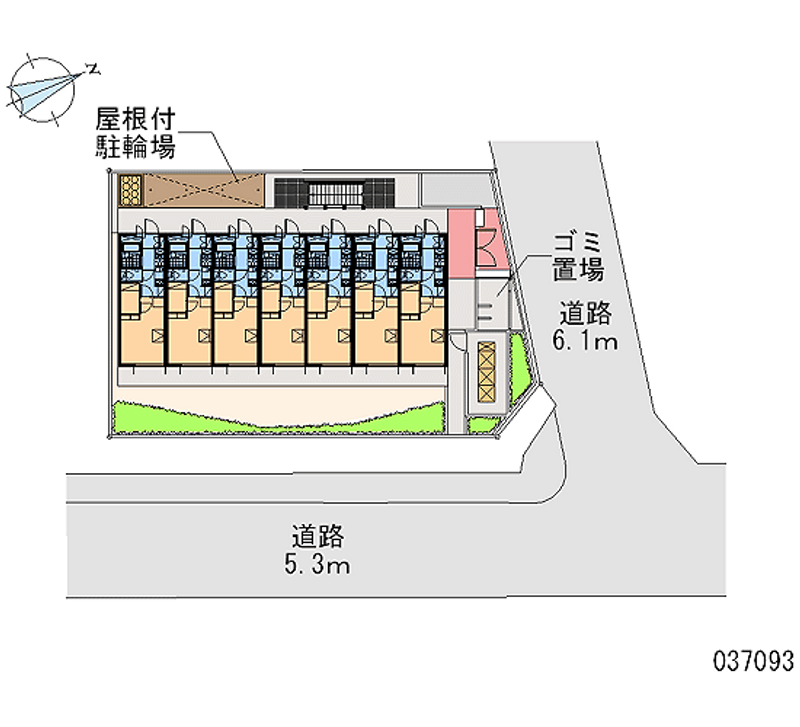 レオパレスうめ 区画図