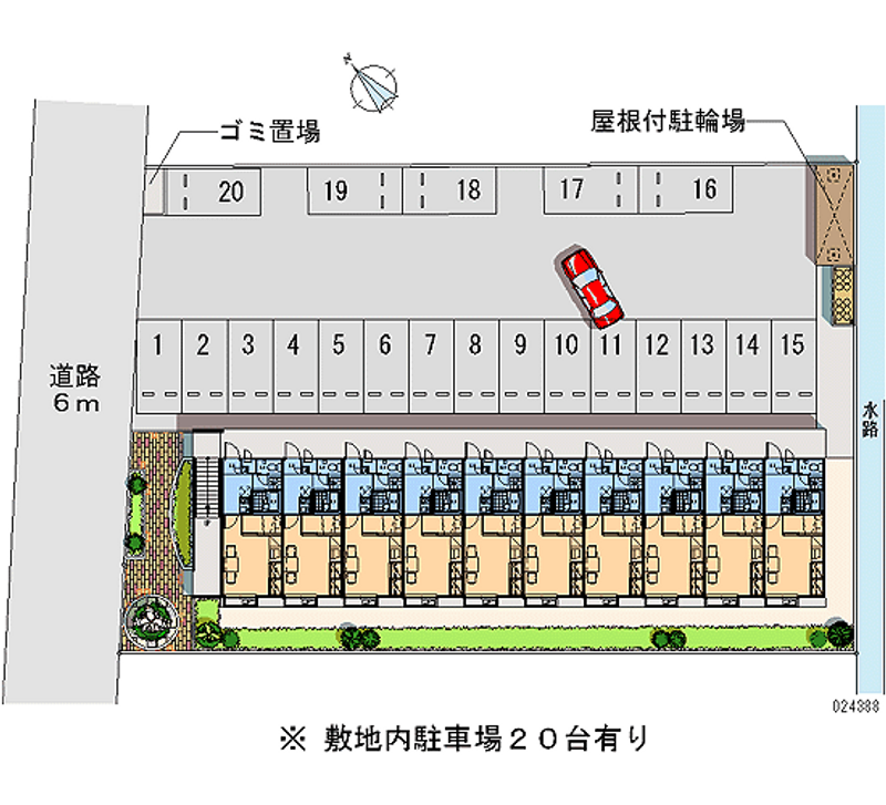 レオパレスＥＴ　静波 月極駐車場