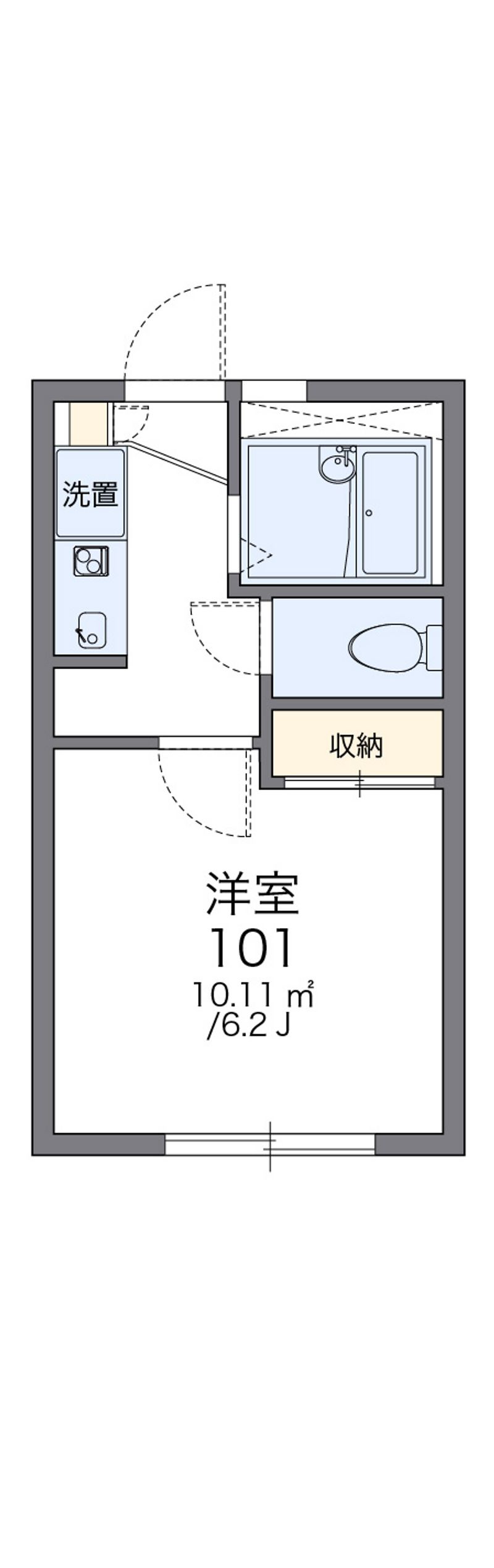 レオパレスチェリー 間取図