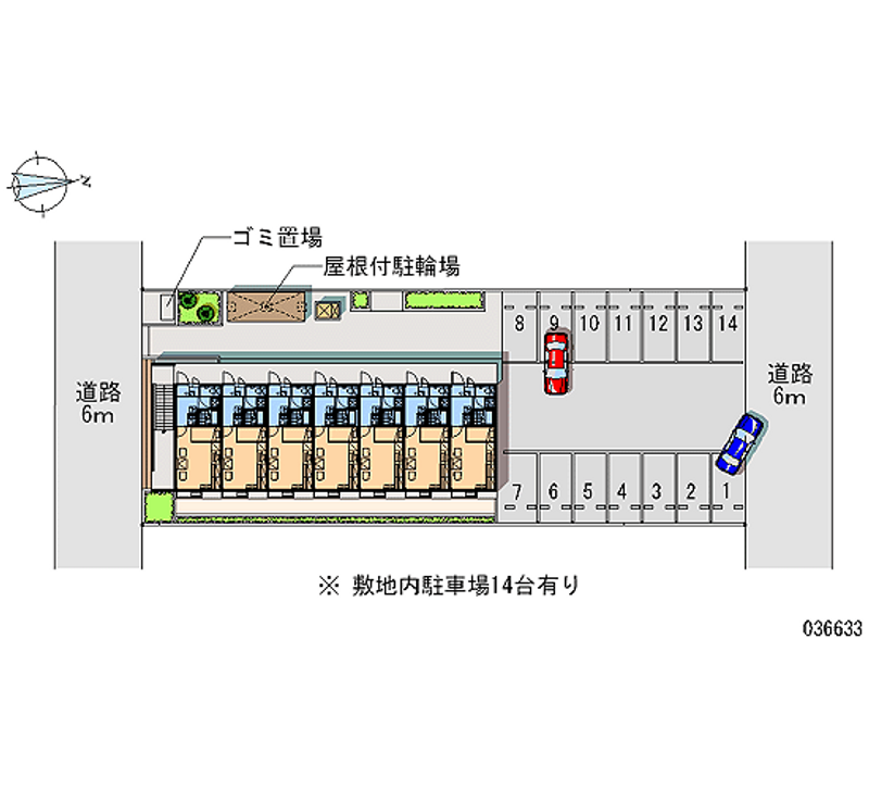 レオパレスファームフィールド 月極駐車場