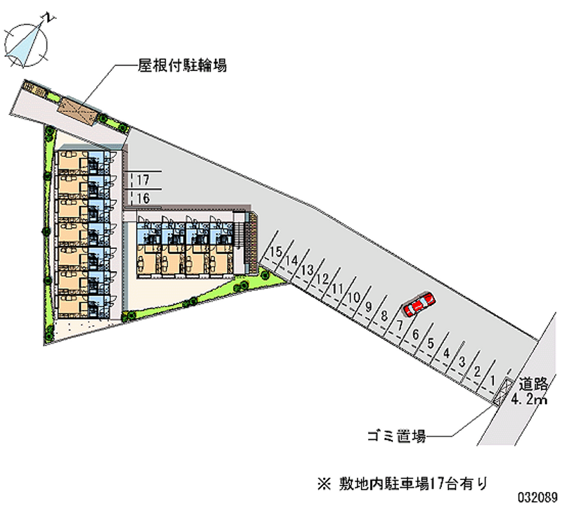 レオパレスサビア 月極駐車場