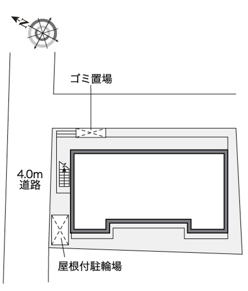レオパレスソレイユ摩耶 配置図