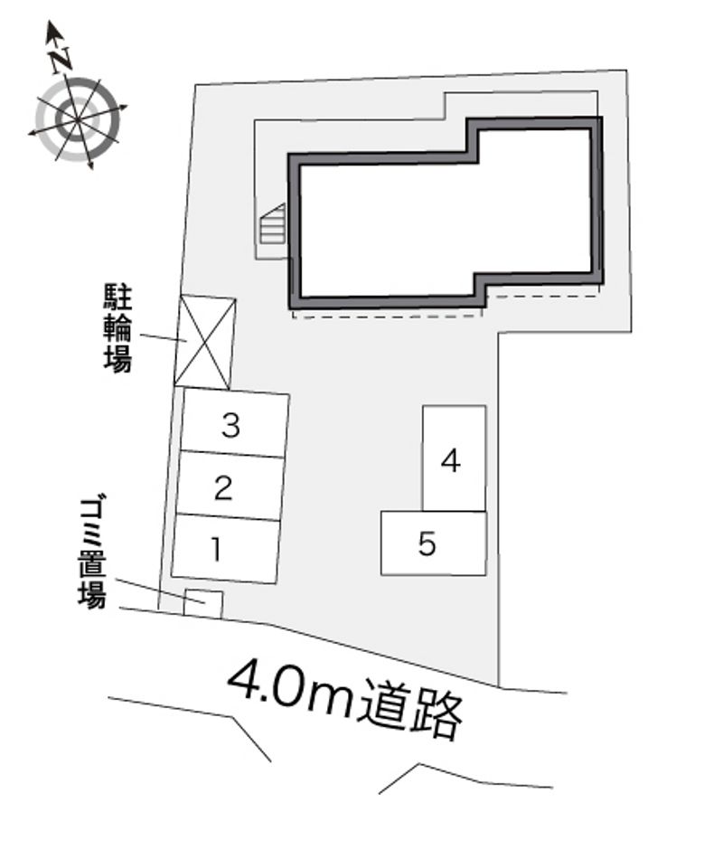 レオパレスクレストⅡ 配置図