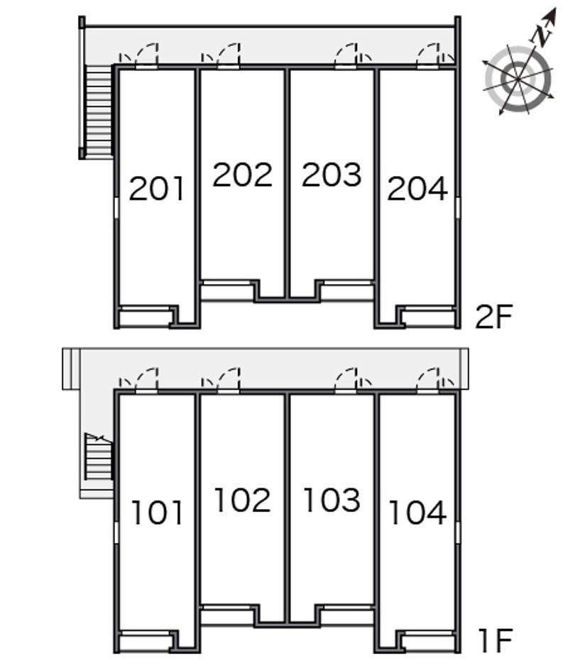 クレイノ郁 間取配置図