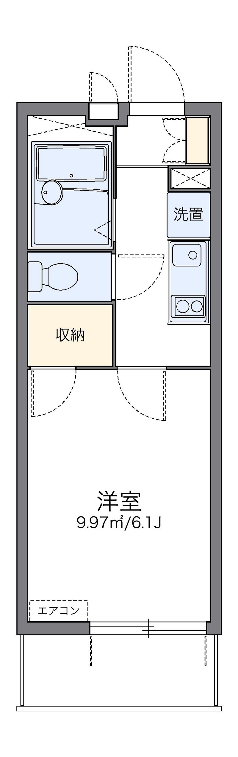 レオパレスグリーンビュー和田 間取図
