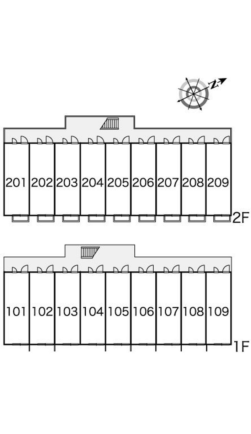 レオパレスティアラ 間取配置図