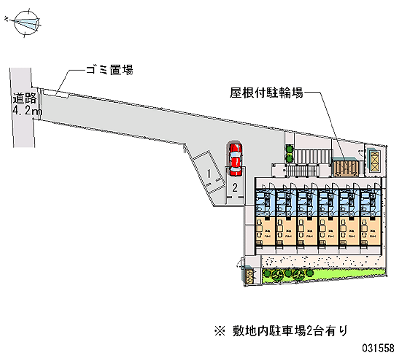 レオパレスサニーコート 区画図