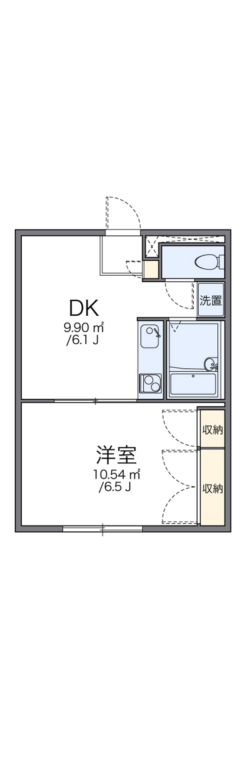 レオパレスＰＥＡＣＥＦＵＬ−Ａ 間取図