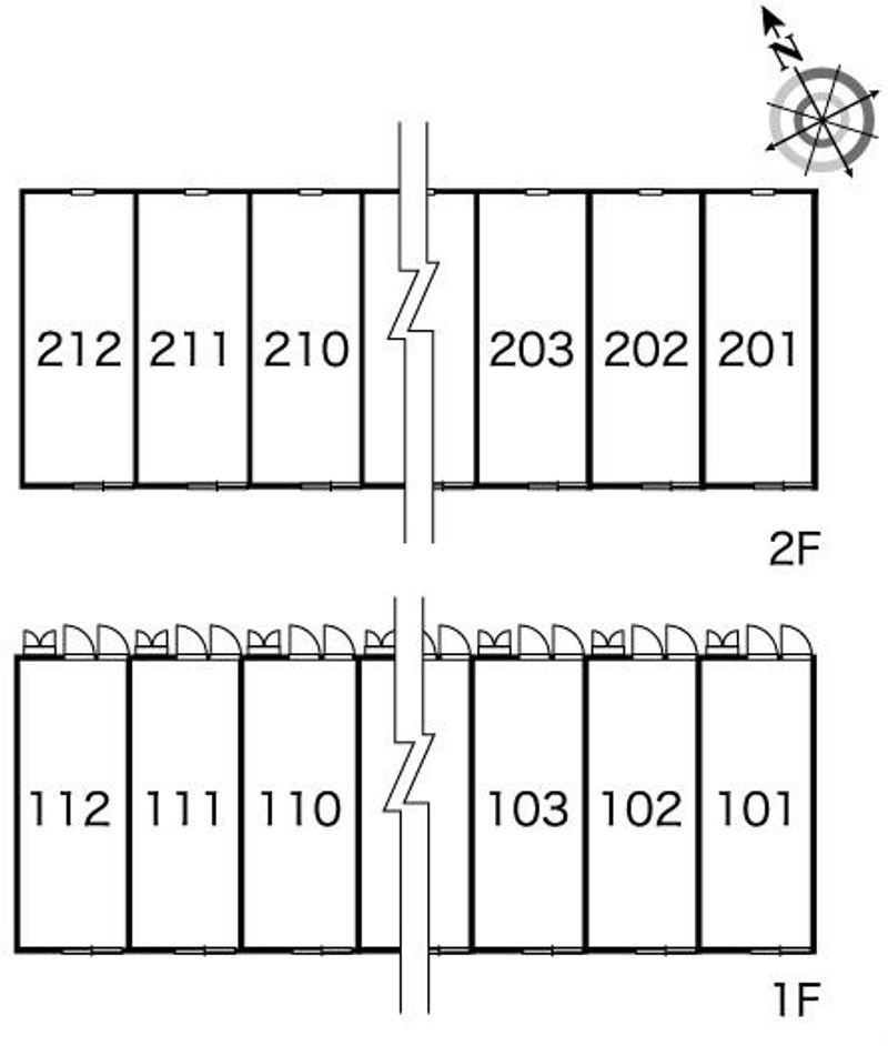 レオパレスヴィクトワール 間取配置図