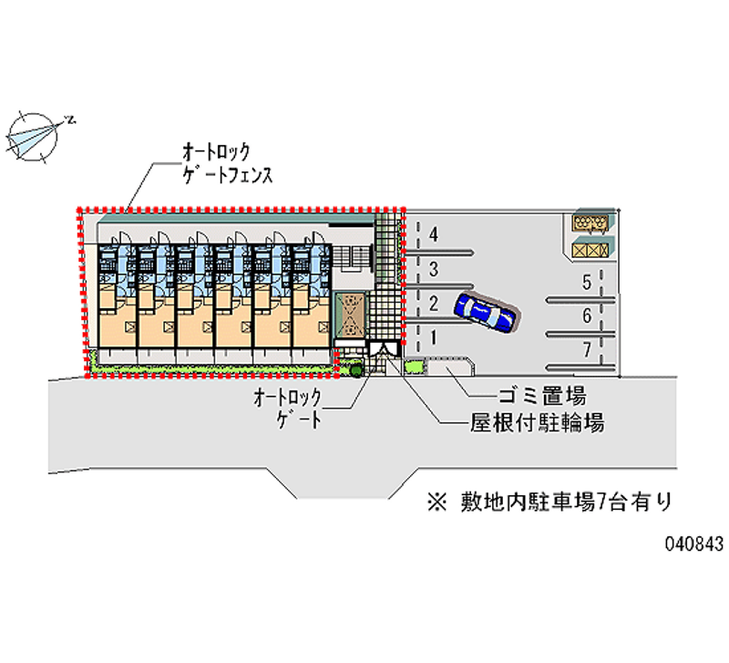 40843 Monthly parking lot