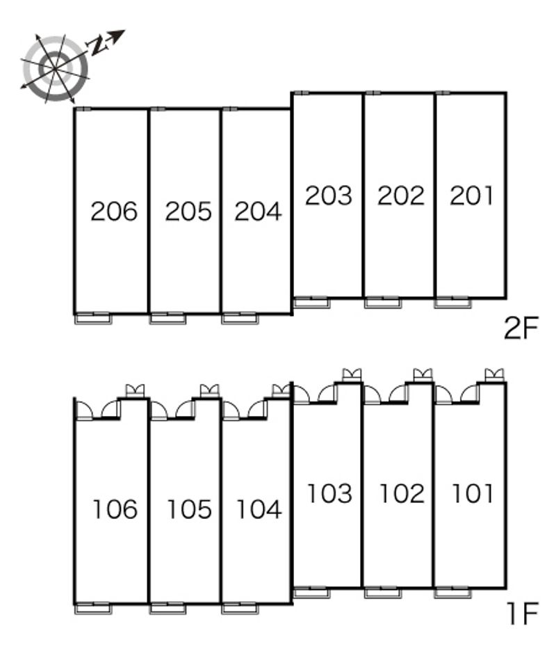 レオパレスヴィラナターレ 間取り配置図