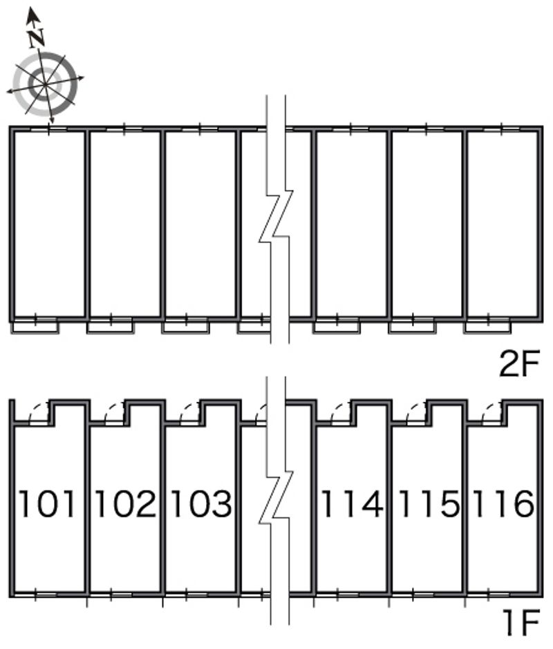 レオネクスト伊吹Ⅲ 間取配置図