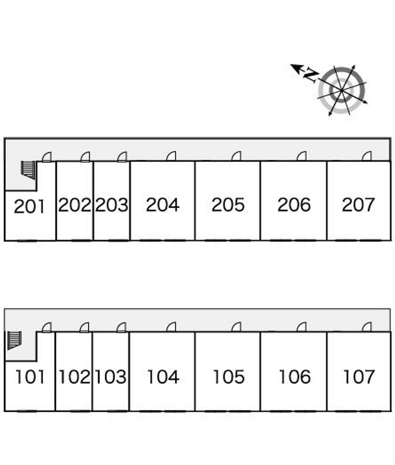 レオパレスソシア 間取り配置図