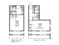 レオパレス池上台 間取図