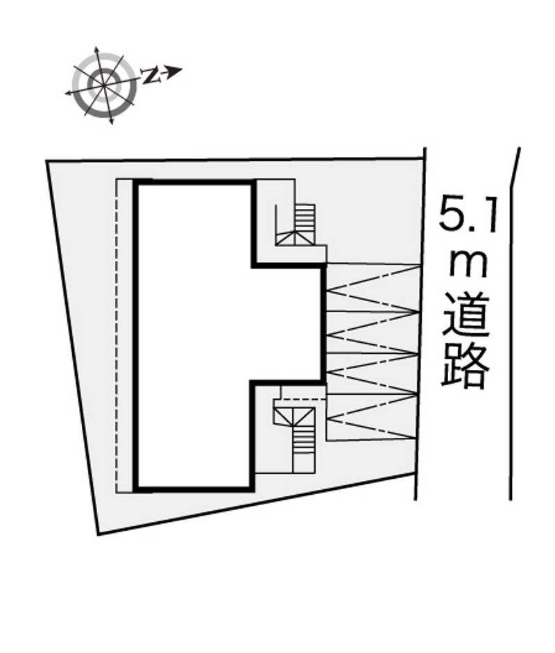 レオパレス日吉第１ 配置図