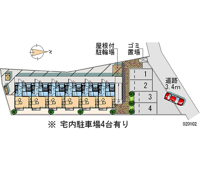 レオパレスルミエール 月極駐車場