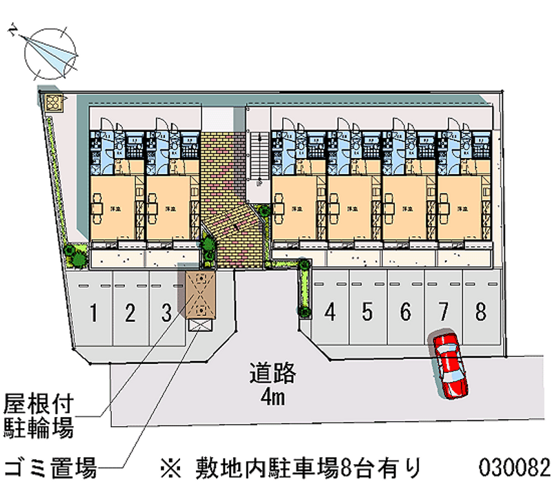 レオパレス広貴Ｂ 月極駐車場